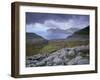 Gjaarbotnur, Vagafjordur Fjord and Vagar Island in the Distance, from Streymoy-Patrick Dieudonne-Framed Photographic Print