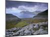 Gjaarbotnur, Vagafjordur Fjord and Vagar Island in the Distance, from Streymoy-Patrick Dieudonne-Mounted Photographic Print