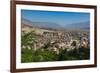 Gjirokastra or Gjirokaster, Albania. Looking across the typical architecture of the old town to...-null-Framed Photographic Print