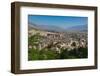 Gjirokastra or Gjirokaster, Albania. Looking across the typical architecture of the old town to...-null-Framed Photographic Print