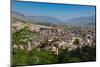 Gjirokastra or Gjirokaster, Albania. Looking across the typical architecture of the old town to...-null-Mounted Photographic Print