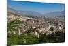 Gjirokastra or Gjirokaster, Albania. Looking across the typical architecture of the old town to...-null-Mounted Photographic Print