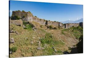 Gjirokastra or Gjirokaster, Albania. The Castle or Citadel. Gjirokastra is a UNESCO World Herita...-null-Stretched Canvas