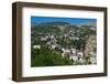 Gjirokastra or Gjirokaster, Albania. Typical traditional property on edge of old town. Gjirokast...-null-Framed Photographic Print