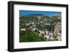 Gjirokastra or Gjirokaster, Albania. Typical traditional property on edge of old town. Gjirokast...-null-Framed Photographic Print