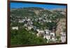 Gjirokastra or Gjirokaster, Albania. Typical traditional property on edge of old town. Gjirokast...-null-Framed Photographic Print