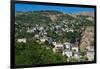 Gjirokastra or Gjirokaster, Albania. Typical traditional property on edge of old town. Gjirokast...-null-Framed Photographic Print