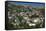 Gjirokastra or Gjirokaster, Albania. Typical traditional property on edge of old town. Gjirokast...-null-Framed Stretched Canvas