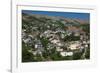 Gjirokastra or Gjirokaster, Albania. Typical traditional property on edge of old town. Gjirokast...-null-Framed Photographic Print