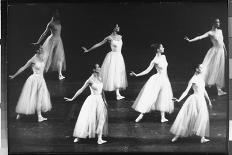 Multiple Exposure of American Ballet Theater Ballerina Alicia Alonso Executing a Pas de Bourree-Gjon Mili-Premium Photographic Print