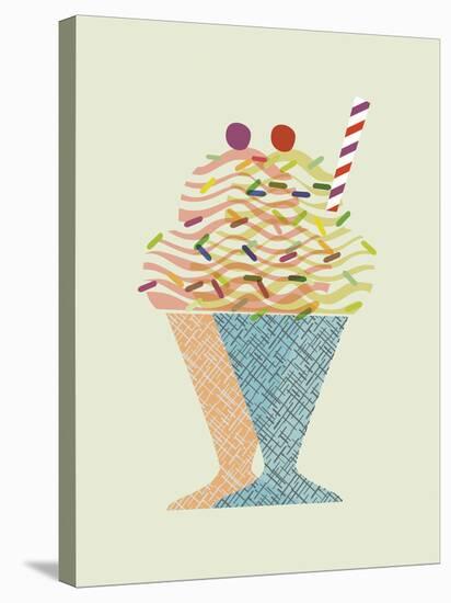 Glace Sundae-Sophie Ledesma-Stretched Canvas