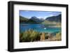 Glacial blue lake, Troms, Norway, Scandinavia, Europe-Ethel Davies-Framed Photographic Print