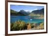 Glacial blue lake, Troms, Norway, Scandinavia, Europe-Ethel Davies-Framed Photographic Print