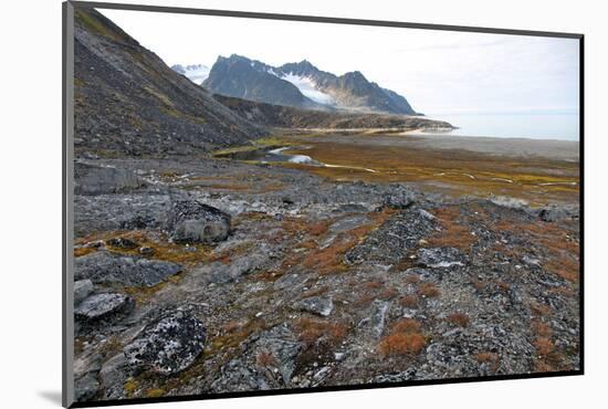 Glacial Foreshore, Magdalenefjord, Svalbard Looking West-David Lomax-Mounted Photographic Print