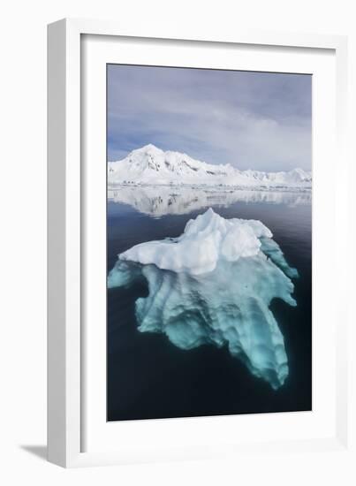 Glacial Ice Floating in the Neumayer Channel Near Wiencke Island, Antarctica, Polar Regions-Michael Nolan-Framed Photographic Print