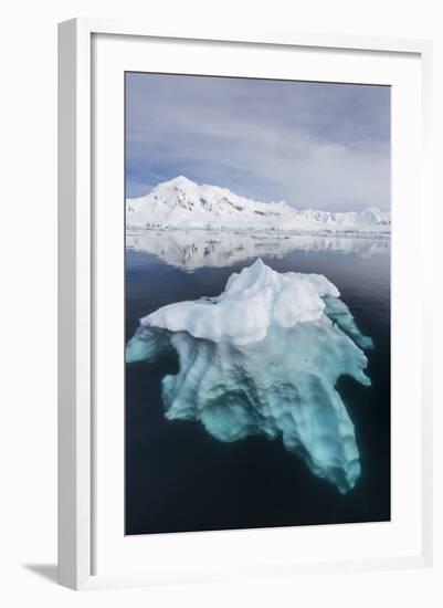 Glacial Ice Floating in the Neumayer Channel Near Wiencke Island, Antarctica, Polar Regions-Michael Nolan-Framed Photographic Print