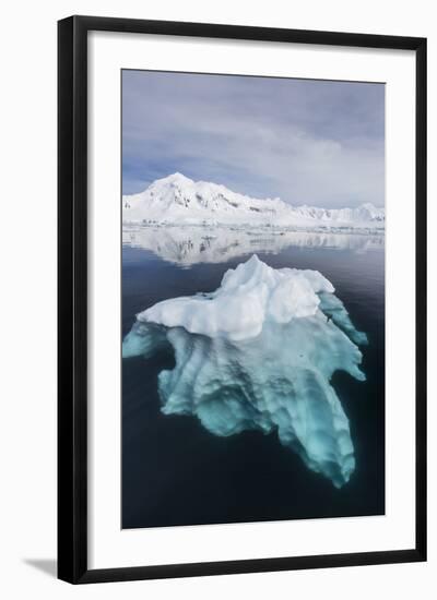 Glacial Ice Floating in the Neumayer Channel Near Wiencke Island, Antarctica, Polar Regions-Michael Nolan-Framed Photographic Print