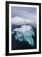 Glacial Ice Floating in the Neumayer Channel Near Wiencke Island, Antarctica, Polar Regions-Michael Nolan-Framed Photographic Print