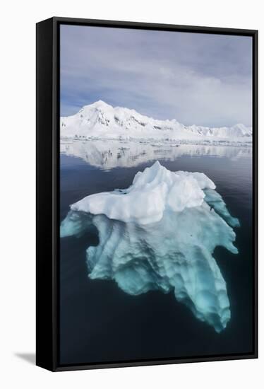 Glacial Ice Floating in the Neumayer Channel Near Wiencke Island, Antarctica, Polar Regions-Michael Nolan-Framed Stretched Canvas