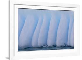 Glacial Iceberg Detail at Cuverville Island, Antarctica, Polar Regions-Michael Nolan-Framed Photographic Print