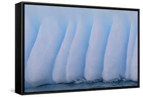Glacial Iceberg Detail at Cuverville Island, Antarctica, Polar Regions-Michael Nolan-Framed Stretched Canvas