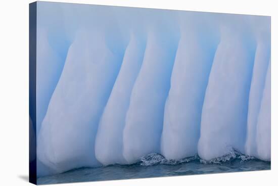 Glacial Iceberg Detail at Cuverville Island, Antarctica, Polar Regions-Michael Nolan-Stretched Canvas