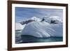 Glacial Iceberg Detail at Cuverville Island, Antarctica, Polar Regions-Michael Nolan-Framed Photographic Print