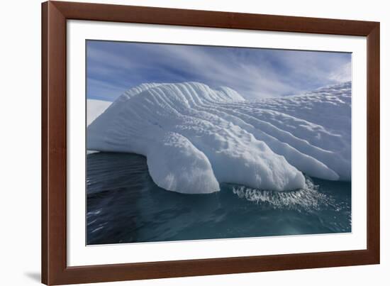 Glacial Iceberg Detail at Cuverville Island, Antarctica, Polar Regions-Michael Nolan-Framed Photographic Print