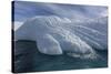 Glacial Iceberg Detail at Cuverville Island, Antarctica, Polar Regions-Michael Nolan-Stretched Canvas