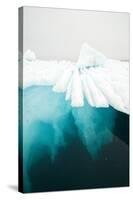 Glacial Iceberg Floating Along Coast, Spitsbergen, Svalbard, Norway-Steve Kazlowski-Stretched Canvas