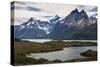 Glacial Lakes before the Torres Del Paine National Park, Patagonia, Chile, South America-Michael Runkel-Stretched Canvas