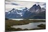 Glacial Lakes before the Torres Del Paine National Park, Patagonia, Chile, South America-Michael Runkel-Mounted Photographic Print