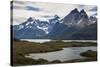 Glacial Lakes before the Torres Del Paine National Park, Patagonia, Chile, South America-Michael Runkel-Stretched Canvas