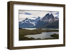 Glacial Lakes before the Torres Del Paine National Park, Patagonia, Chile, South America-Michael Runkel-Framed Photographic Print