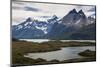 Glacial Lakes before the Torres Del Paine National Park, Patagonia, Chile, South America-Michael Runkel-Mounted Photographic Print