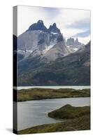 Glacial Lakes in Front of the Torres Del Paine National Park, Patagonia, Chile, South America-Michael Runkel-Stretched Canvas