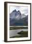 Glacial Lakes in Front of the Torres Del Paine National Park, Patagonia, Chile, South America-Michael Runkel-Framed Photographic Print
