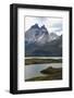 Glacial Lakes in Front of the Torres Del Paine National Park, Patagonia, Chile, South America-Michael Runkel-Framed Photographic Print