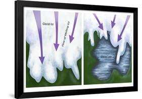 Glacial Melt-Gwen Shockey-Framed Premium Giclee Print