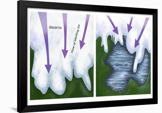 Glacial Melt-Gwen Shockey-Framed Giclee Print