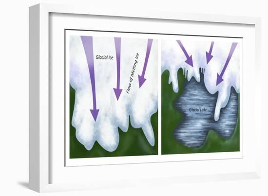 Glacial Melt-Gwen Shockey-Framed Giclee Print