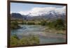 Glacial river at Estancia Cristina, Lago Argentino, El Calafate, Parque Nacional Los Glaciares, Pat-Stuart Black-Framed Photographic Print