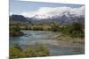 Glacial river at Estancia Cristina, Lago Argentino, El Calafate, Parque Nacional Los Glaciares, Pat-Stuart Black-Mounted Photographic Print