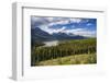 Glacial Water Melt River in Valley in Mountain Range in Alaska-Sheila Haddad-Framed Photographic Print