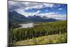 Glacial Water Melt River in Valley in Mountain Range in Alaska-Sheila Haddad-Mounted Photographic Print
