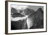 Glacial Waterfall, Rocky Mountains, Moraine Lake Area, Banff National Park, Alberta, Canada-Michel Hersen-Framed Photographic Print