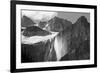 Glacial Waterfall, Rocky Mountains, Moraine Lake Area, Banff National Park, Alberta, Canada-Michel Hersen-Framed Photographic Print