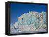 Glacier and Glacier Ice, Billefjord, Svalbard, Spitzbergen, Arctic, Norway, Scandinavia, Europe-Milse Thorsten-Framed Stretched Canvas