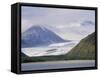 Glacier and Strait of Magellan, Magallanes, Chile, South America-Ken Gillham-Framed Stretched Canvas