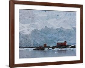 Glacier, Argentine Research Station, Paradise Bay, Antarctic Peninsula, Antarctica, Polar Regions-Thorsten Milse-Framed Photographic Print